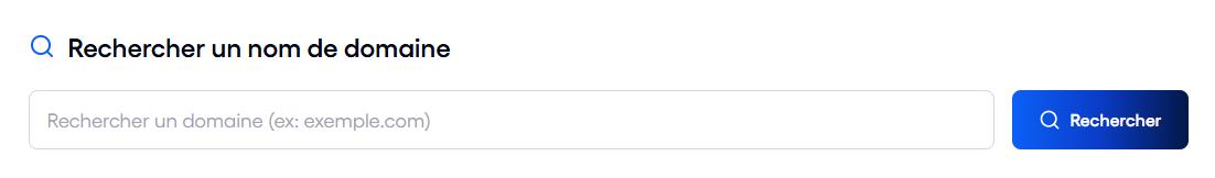 recherche nom de domaine