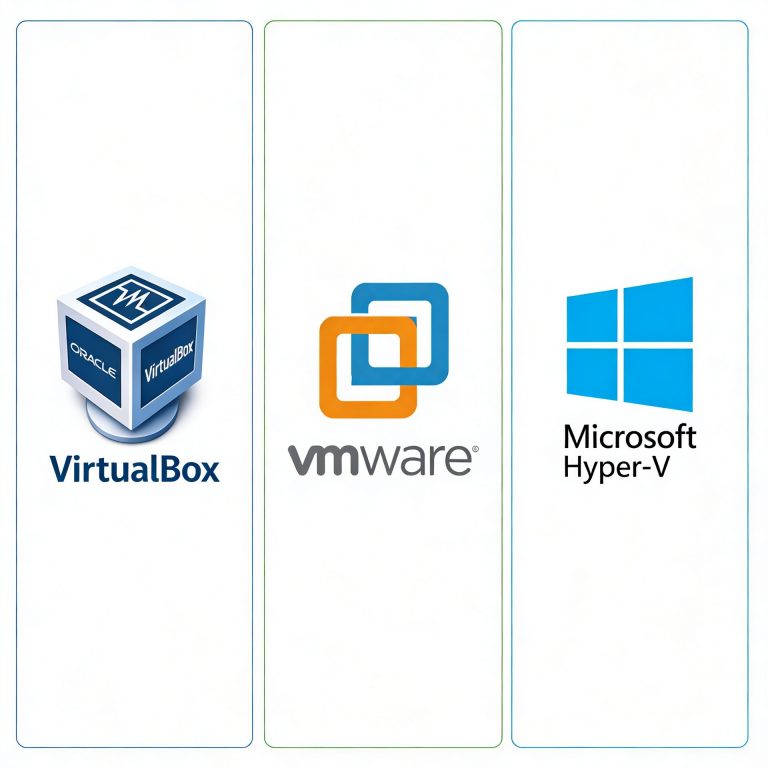 illustration VirtualBox vs VMware vs Hyper-V